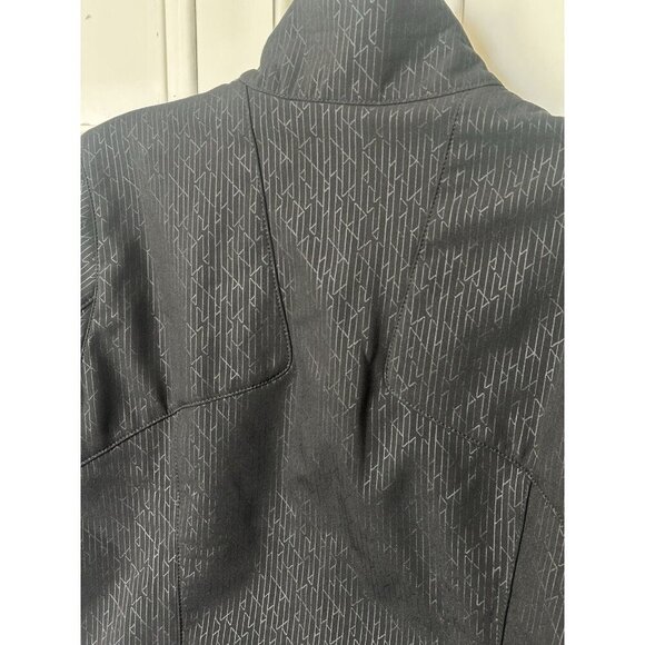 Eddie Bauer W's Size M Black Fleece Lined Softshell Full Zip Jacket Zip Pockets - Picture 7 of 16